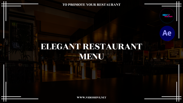 Elegant Restaurant Menu