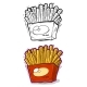 Tasty Cartoon French Fries in Big Red Box - GraphicRiver Item for Sale