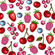 Summer Seamless Pattern with Ripe Juicy Berry. - GraphicRiver Item for Sale