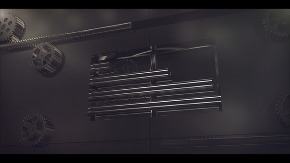 Metalic Door Logo Intro