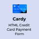 Cardy - HTML Credit Card Payment Form - CodeCanyon Item for Sale