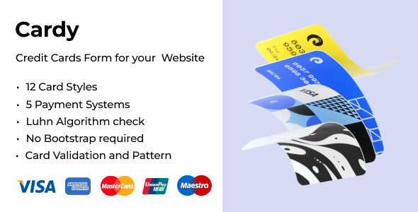 Cardy - HTML Credit Card Payment Form
