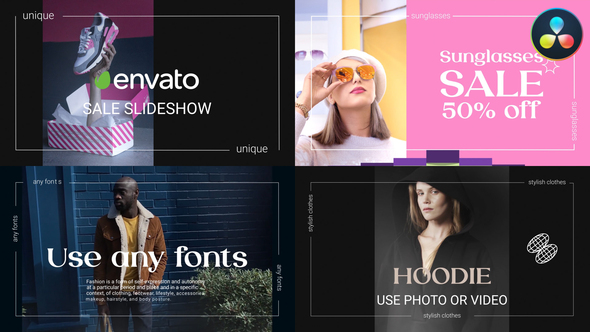 Stylish Sale Slideshow | DaVinci Resolve