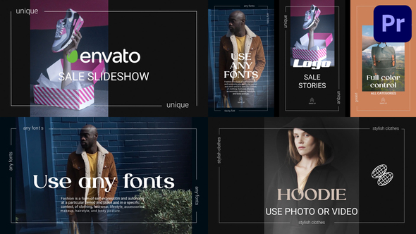 Stylish Sale Slideshow | Premiere Pro MOGRT