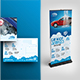 Car Wash Service Postcard and Roll-Up Banner Bundle - GraphicRiver Item for Sale