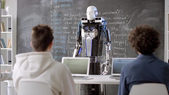 Quantum Robot Entering IT Classroom