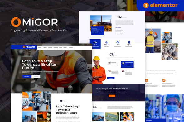 Migor - Engineering & Industrial Elementor Template Kit