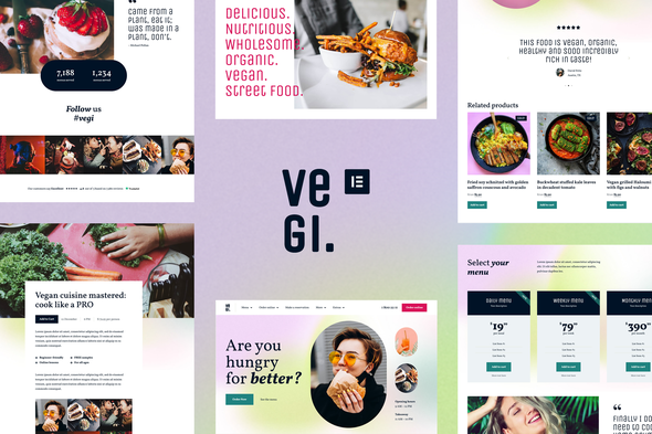 Vegi - Vegan Street Food Restaurant & Takeaway Elementor Template Kit
