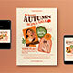 White Modern Autumn Beauty Sale Flyer Set - GraphicRiver Item for Sale