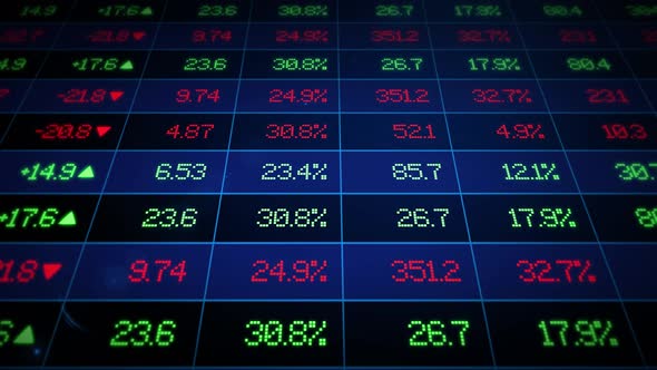 Stock Market Exchange Ticker Board