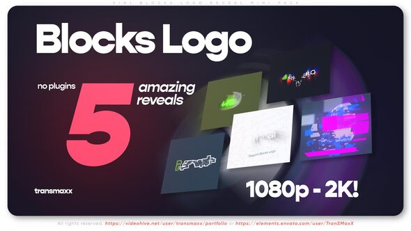 5in1 Blocks Logo Reveal Mini Pack