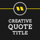 Creative Quote Titles - VideoHive Item for Sale