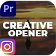 Creative Opener Instagram Story | MOGRT - VideoHive Item for Sale