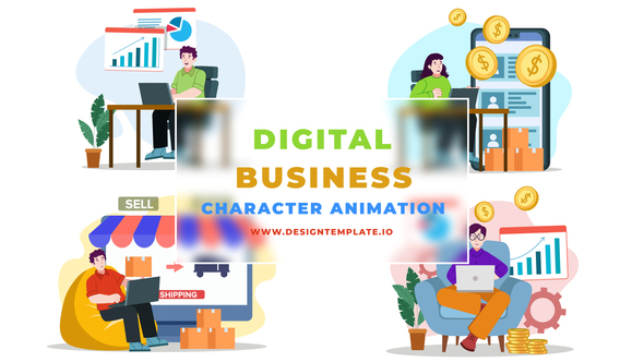 Digital Business Character Animation