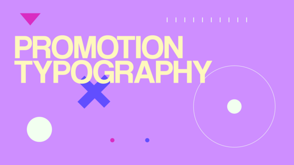 Promotion Typography