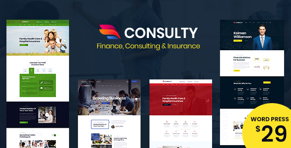 Consulty – Business Finance WordPress Theme
