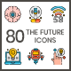 80 The Future Icons | Aesthetics Series - GraphicRiver Item for Sale