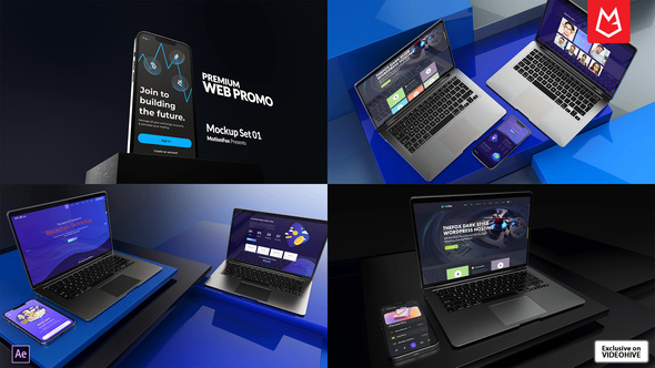 Website Promo | Premium Mockup Set-01 alt