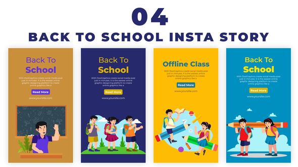 Happy Students Back To School Instagram Story