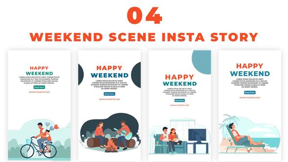 Happy Weekend Scene Instagram Story