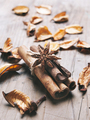 Closeup of cinnamon and anise star flavor with scented dry flower potpourri  - PhotoDune Item for Sale