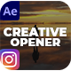 Creative Opener Instagram Post - VideoHive Item for Sale