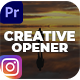 Creative Opener Instagram Post | MOGRT - VideoHive Item for Sale
