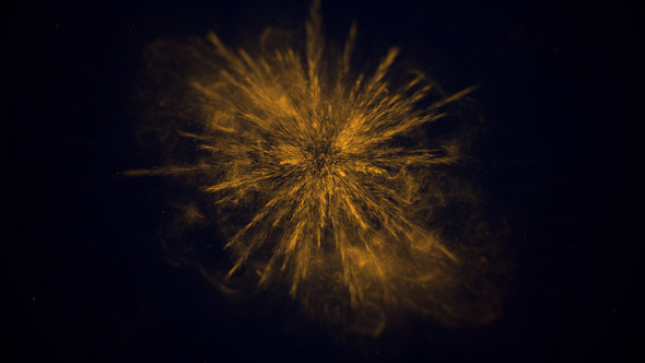 Gold Particle Logo Reveal FCP alt