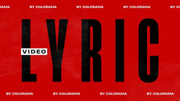 Lyric Video For Premiere Pro