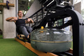 sportsman training strength with a rowing machine - PhotoDune Item for Sale
