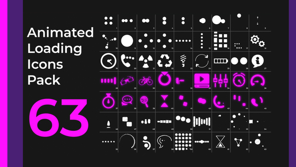 Animated Loading Icons Pack 63