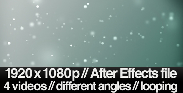 4 Bokeh Particles Floating Away Backgrounds - LOOP
