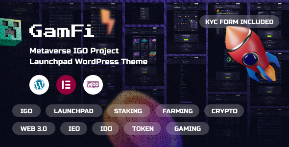 GamFi - IGO LaunchpadTheme