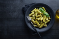 Pasta pesto and pea sauce served in bowl - PhotoDune Item for Sale