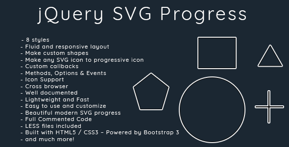 jQuery SVG Progress - Make any SVG icon to Animated