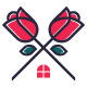 Rose House Logo - GraphicRiver Item for Sale