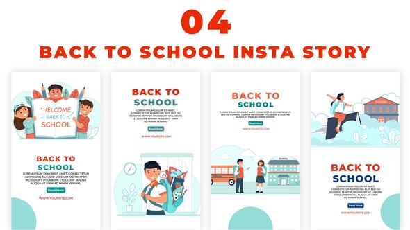 Students Back to School Instagram Story
