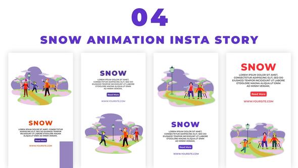 Snow Animation Instagram Story