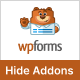 WPForms Hide Addons - CodeCanyon Item for Sale