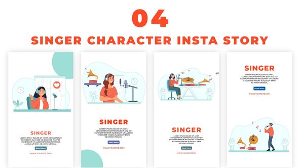 Sweet Voice Singer Instagram Story Pack