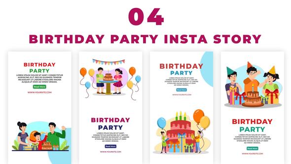 Kids Birthday Party Instagram Story