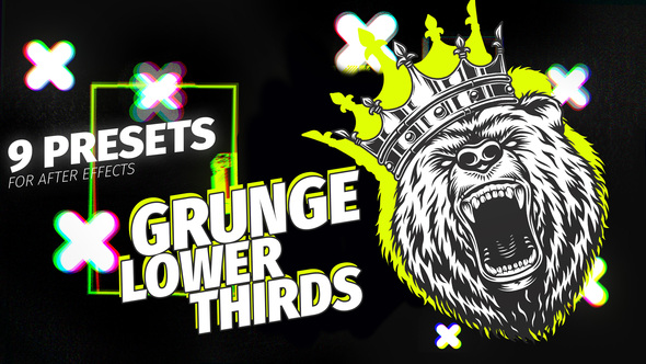 Grunge Lower Thirds | Titles alt