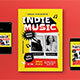 Red Pop Art Indie Music Flyer Set - GraphicRiver Item for Sale