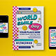 Grey 90's World Smile Day Flyer Set - GraphicRiver Item for Sale