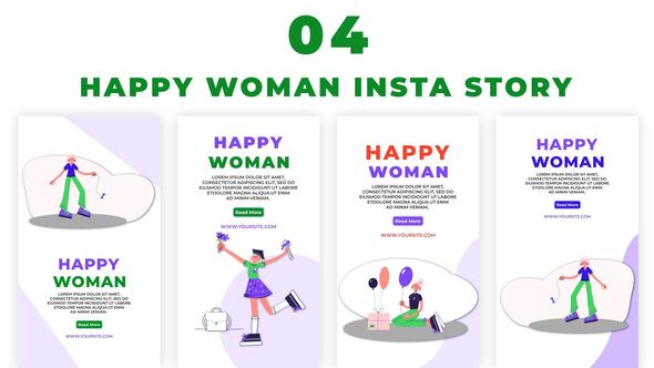 Beautiful Happy Woman Day Instagram Story Pack