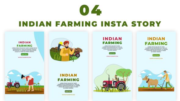 Indian Farming Instagram Stories Pack