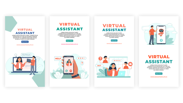 Virtual Assistant Instagram Story Template