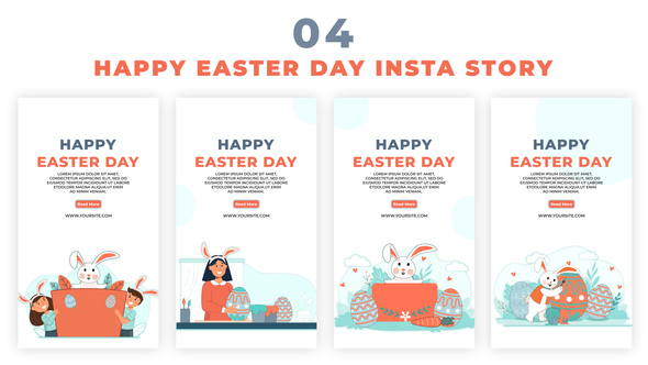 Happy Easter Day Instagram Story Template
