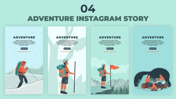 Trekking Adventure Animation Instagram Story