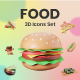 3D Food Icon Illustration - GraphicRiver Item for Sale